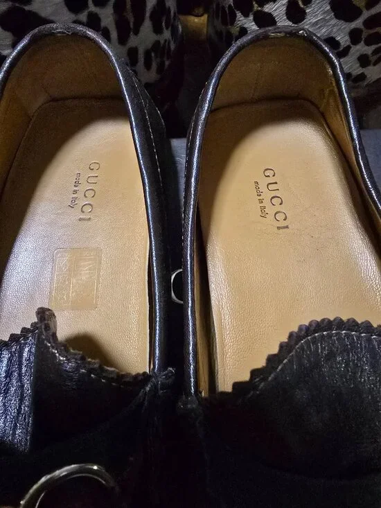 Gucci Leather Web Loafers - Picture 4 of 6